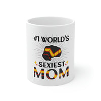 Thumbnail for Rubber Flag Ceramic Mug  - #1 World's Sexiest Mom Printify