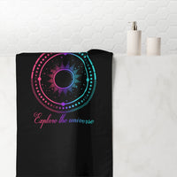 Thumbnail for Yoga Spiritual Meditation Shower Premium Towel - Change 555 Angel Number Printify