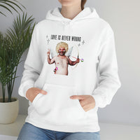 Thumbnail for Genderqueer Flag LGBTQ Affirmation Hoodie  Unisex Size- Love Is Never Wrong Printify