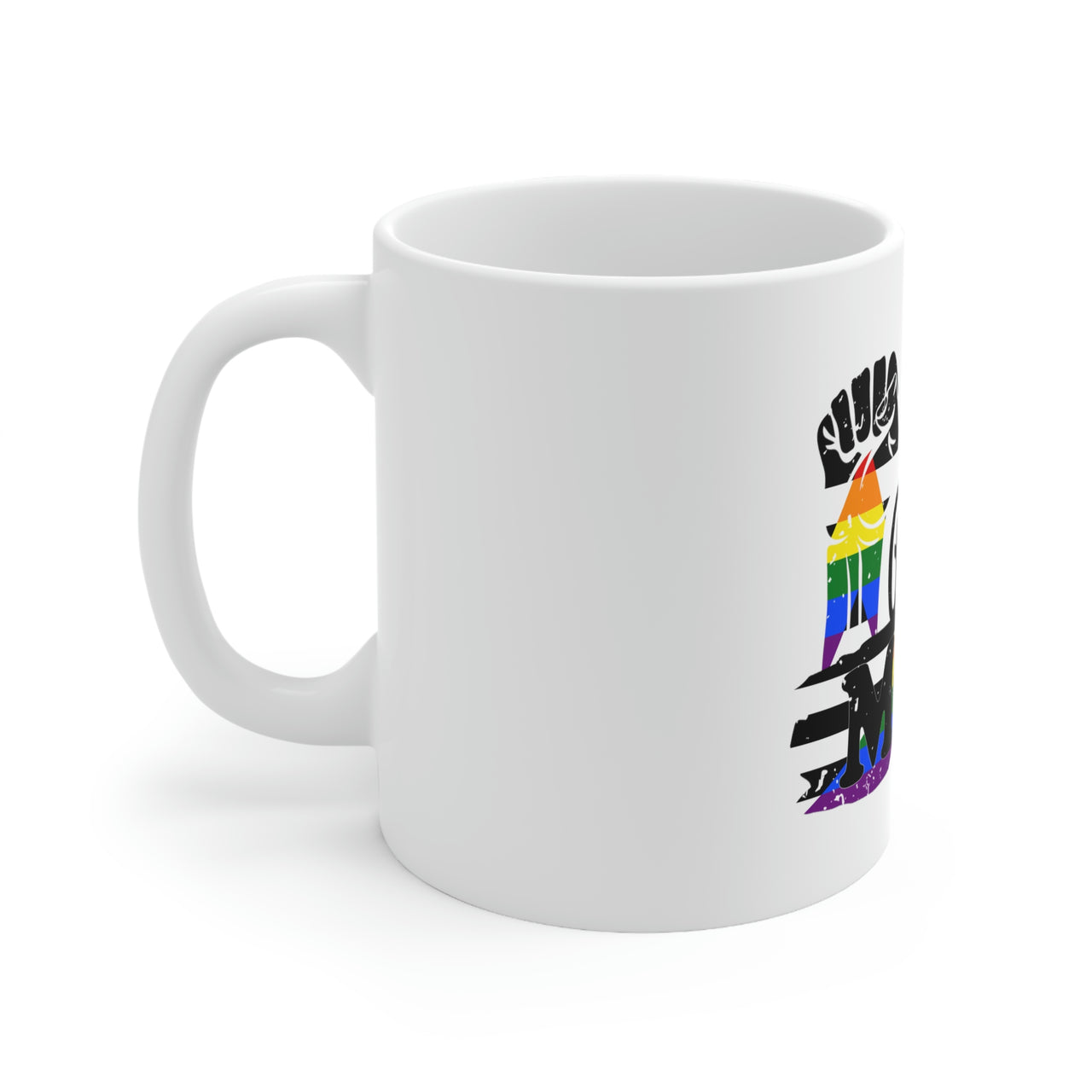 Straight Ally Flag Ceramic Mug  - Proud Mom Printify