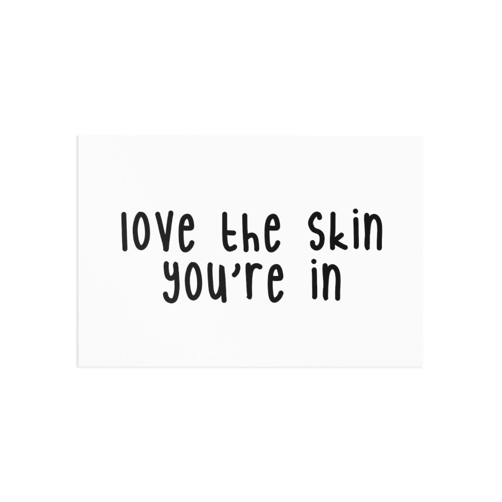 Affirmation Feminist Pro Choice Fine Art Postcard - Love The Skin Printify