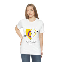 Thumbnail for Intersexual Flag LGBTQ Affirmation T-shirt Unisex Size - My Other Half Printify