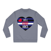Thumbnail for Leather Pride Flag Sweatshirt Unisex Size - Free Dad Hugs Printify
