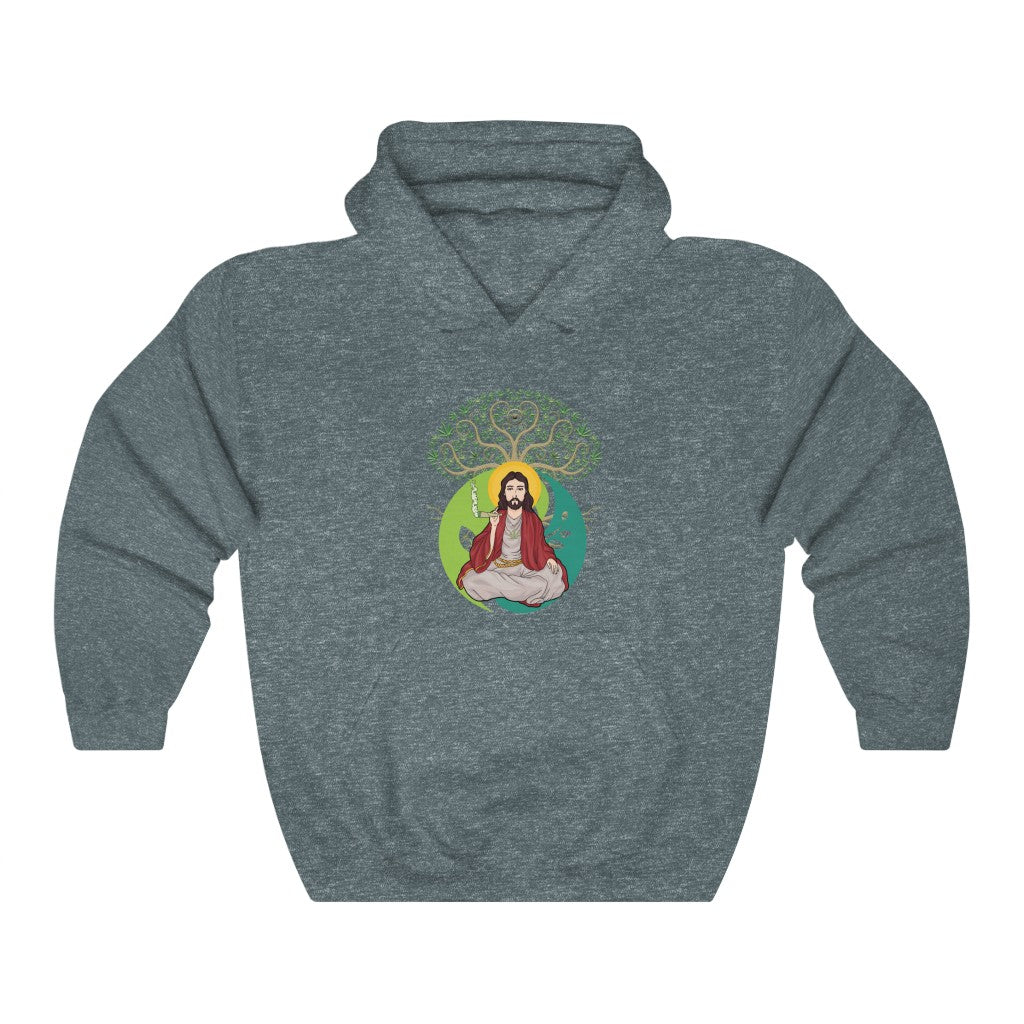 KCC  Hoodie  Unisex Heavy Blend™  Hooded Sweatshirt/  White Jesus Printify