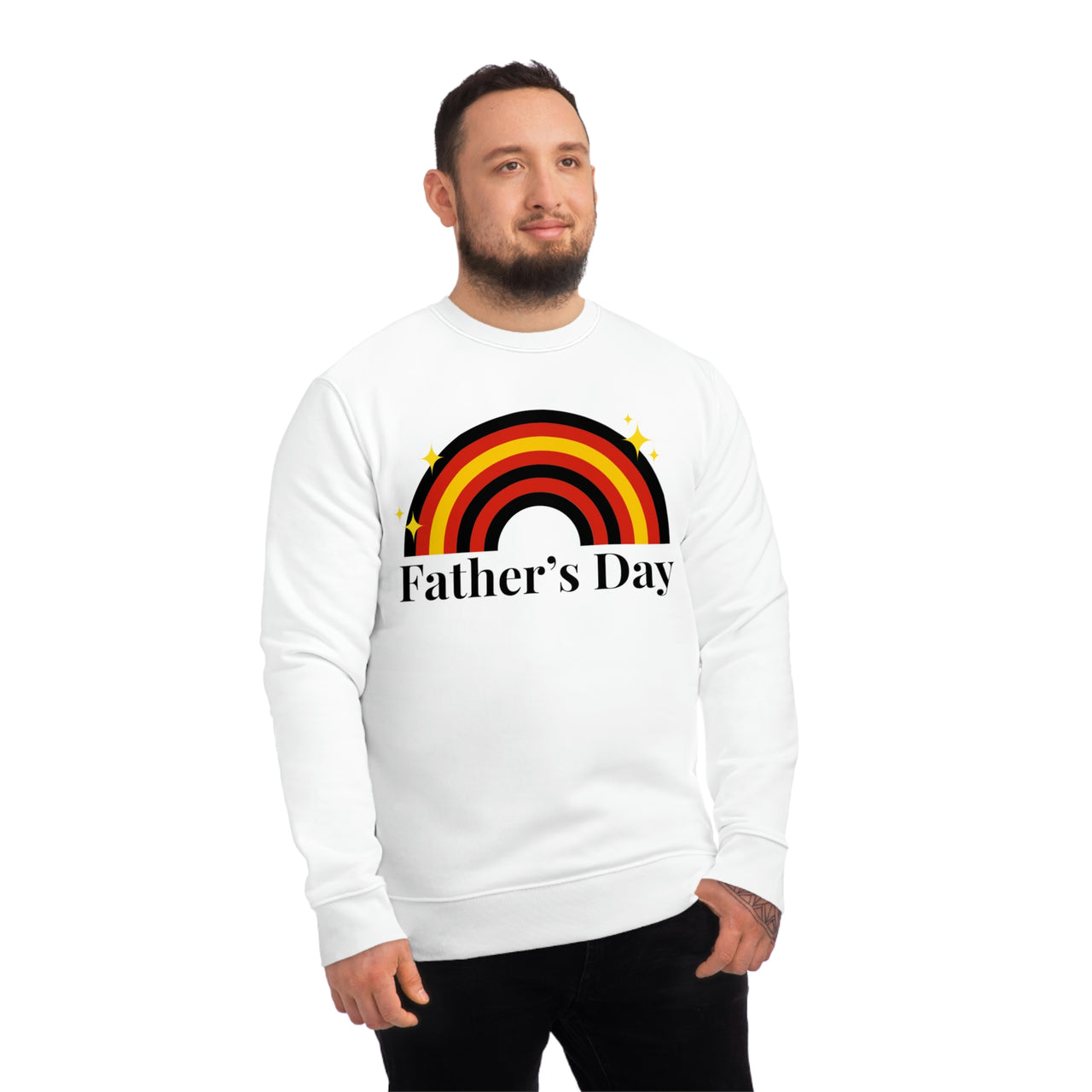 Rubber Pride Flag Sweatshirt Unisex Size - Father's Day Printify