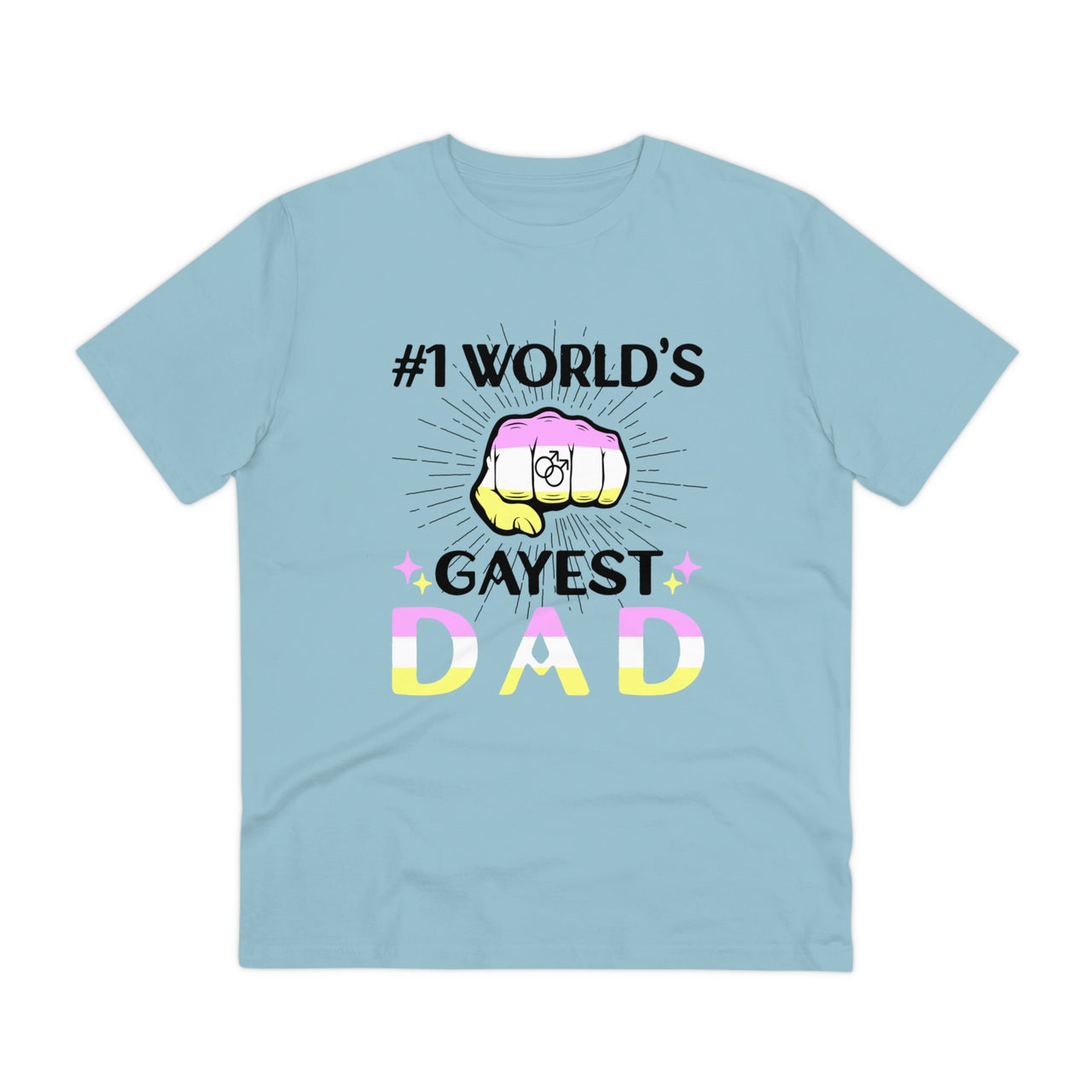Twink Pride Flag T-shirt Unisex Size - #1 Word's Gayest Dad Printify