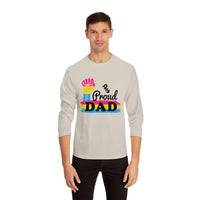 Thumbnail for Pansexual Pride Flag Unisex Classic Long Sleeve Shirt - Proud Dad Printify