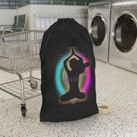 Thumbnail for Yoga Spiritual Meditation Laundry Bag -  Alignment 222 Angel Number Printify
