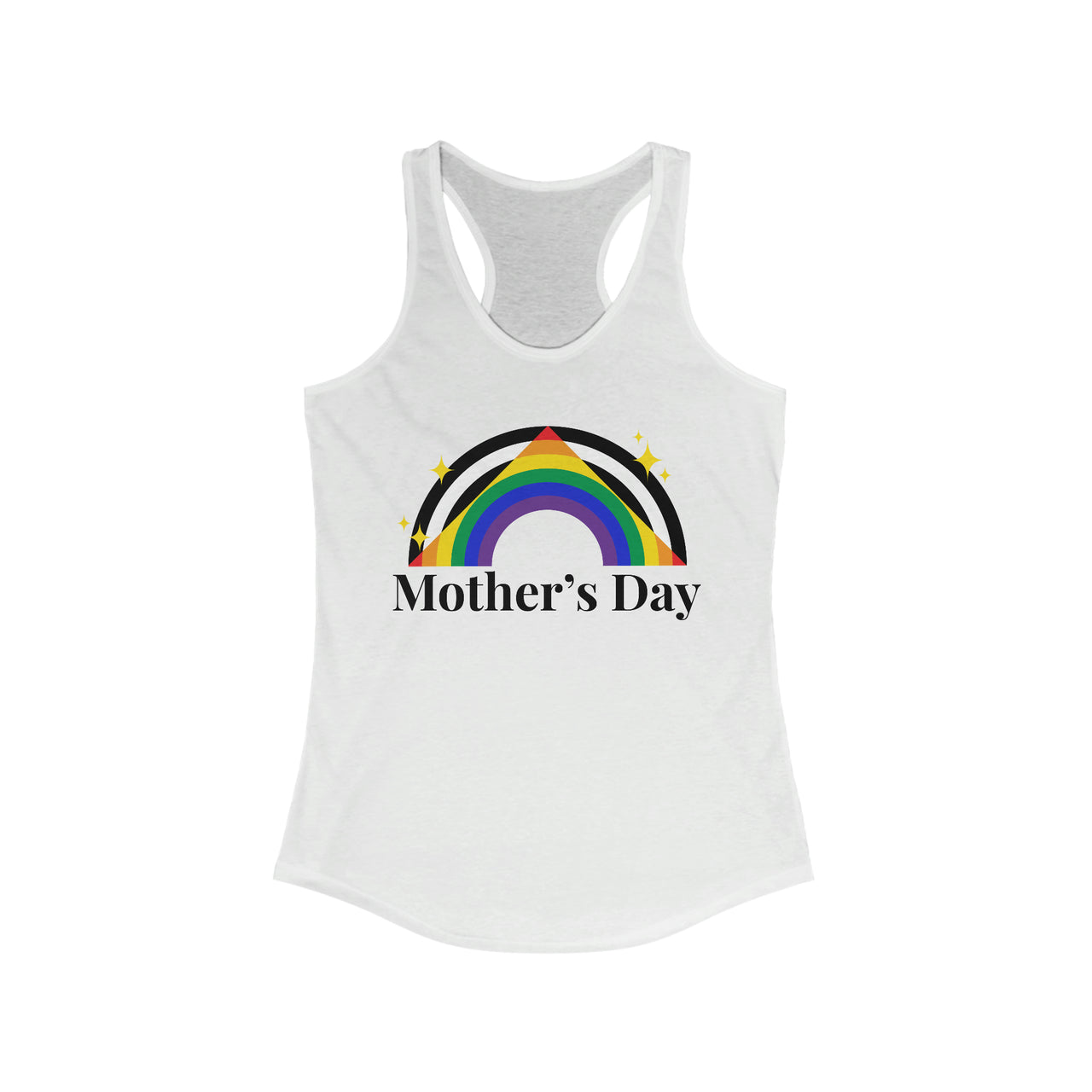 Straight Ally Pride Flag Mother's Day Ideal Racerback Tank - Mother's Day SHAVA CO