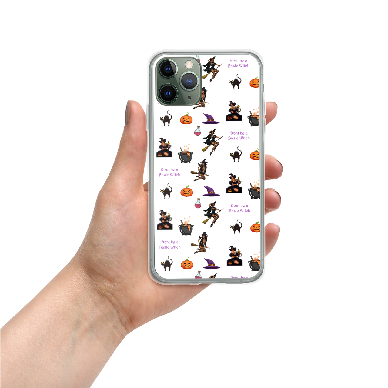 Halloween iPhone Case, Halloween All Over Print iPhone Case /Don't be a Basic Witch SHAVA