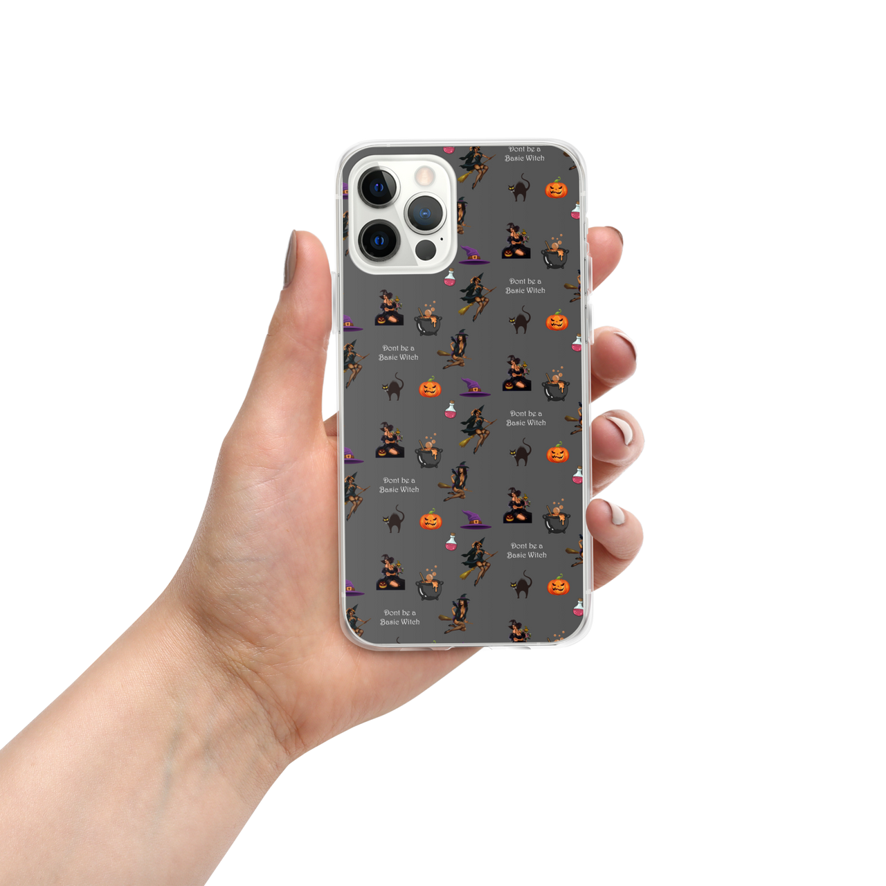 Halloween iPhone Case, Halloween All Over Print iPhone Case /Don't be a Basic Witch SHAVA