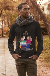 Thumbnail for Affirmation Feminist Pro Choice Shirt Men’s Size - I am Loved (gay/bi) Printify