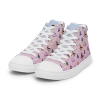 Thumbnail for Transgender's Halloween high top canvas shoes, Halloween All Over print high top canvas shoes,Transgender high top canvas shoes /Happy HallowQueer SHAVA