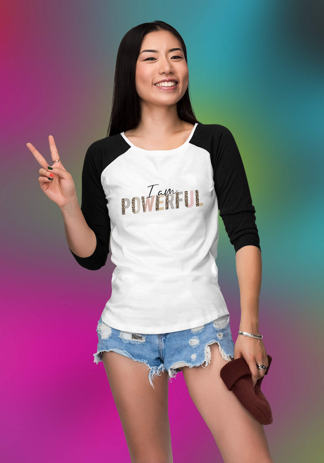 Affirmation Feminist Pro Choice Long Sleeve Shirt Unisex Size - I Am Powerful Printify