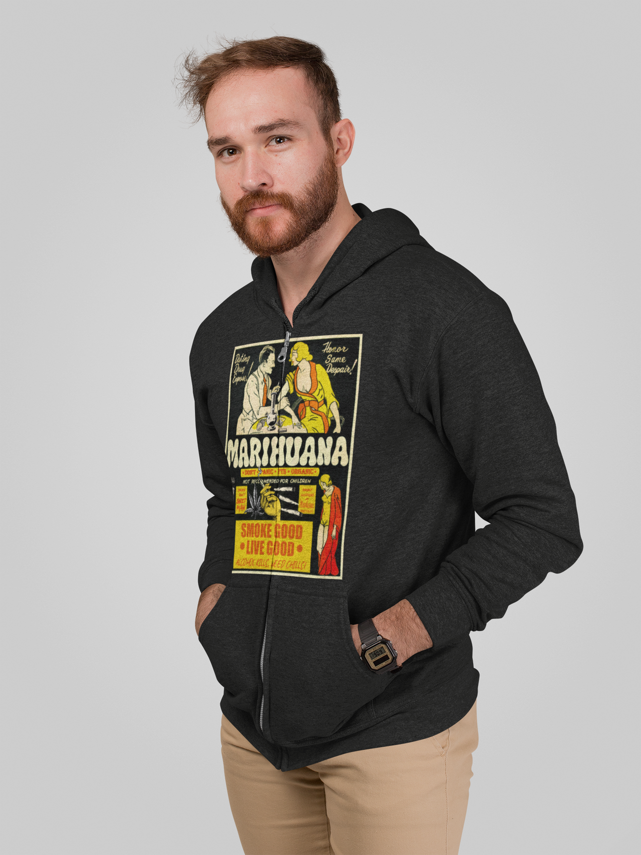 VCC Unisex Heavy Blend™ Full Zip Hooded Sweatshirt / Marijuana Doc Printify