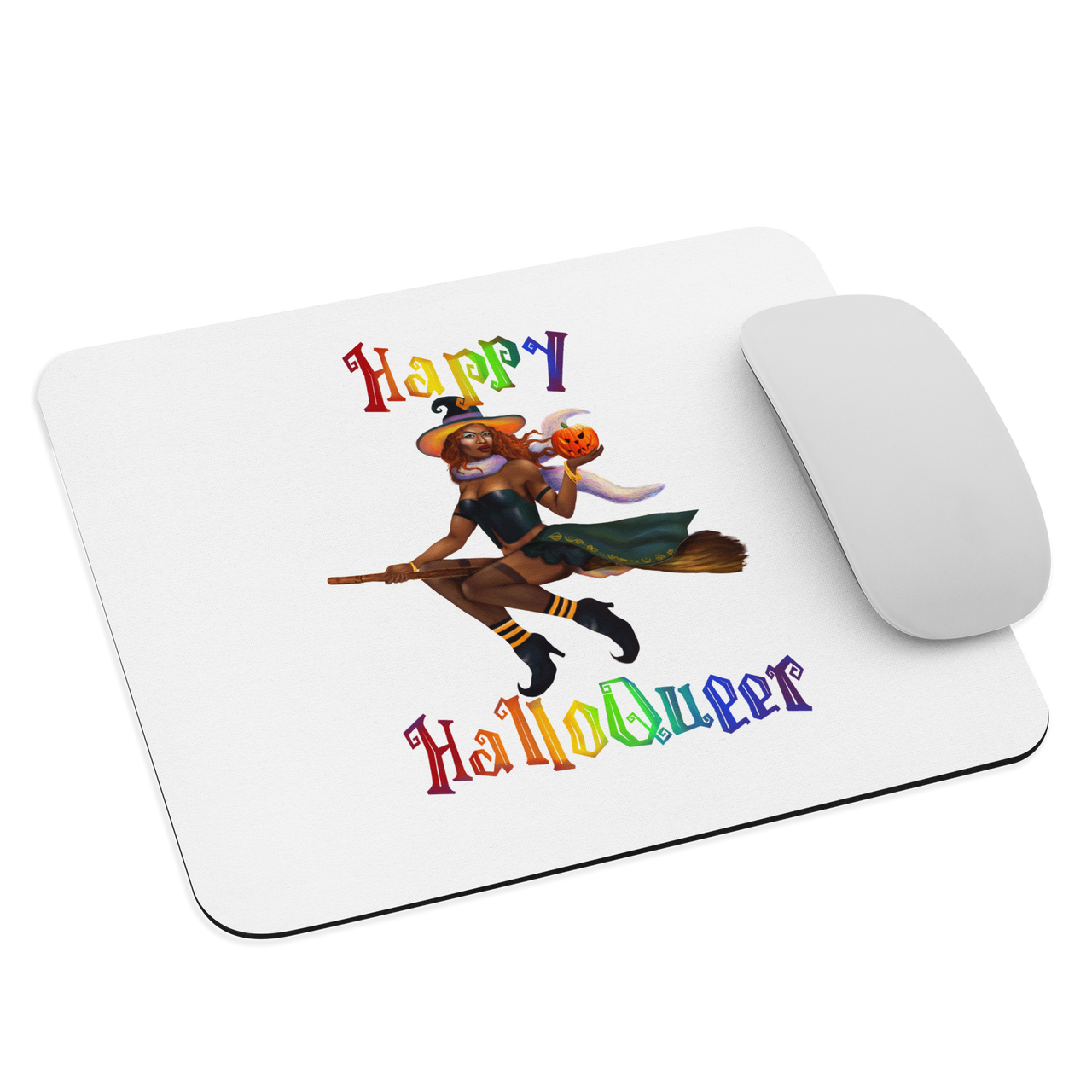 Transgender Halloween Mouse pad-Trans Pride LGBT Halloween/Happy HalloQueer SHAVA