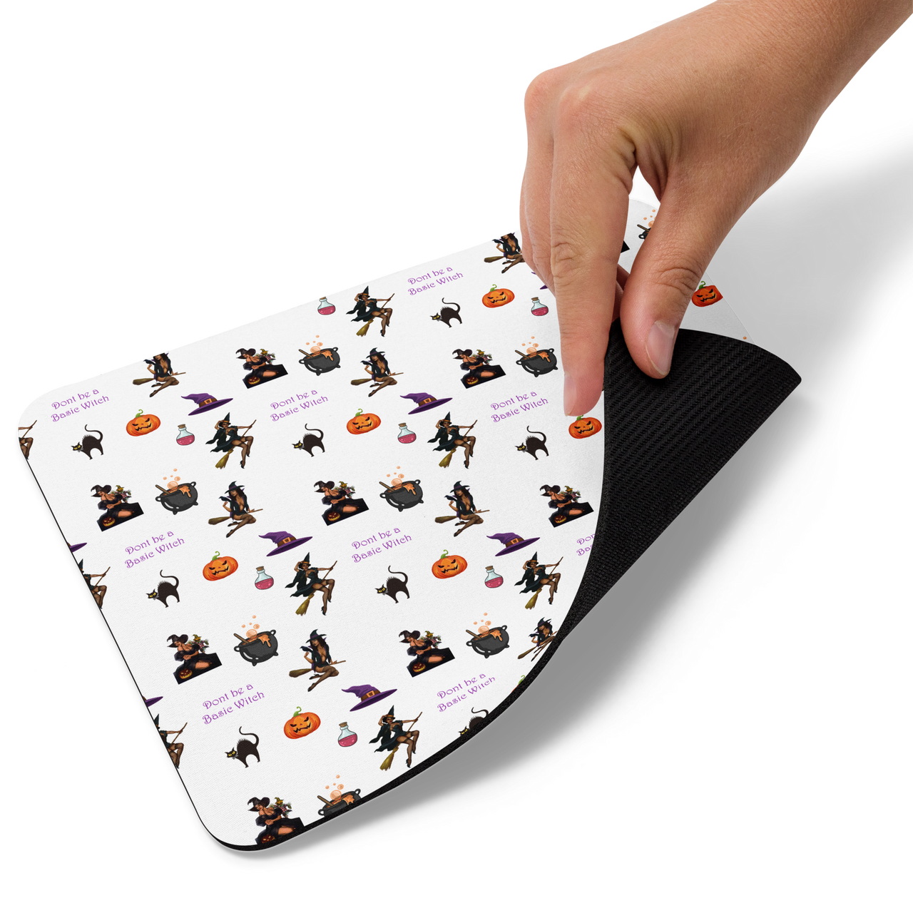 Halloween Mouse pad,Halloween All Over Print Mouse pad /Don't be a Basic Witch SHAVA