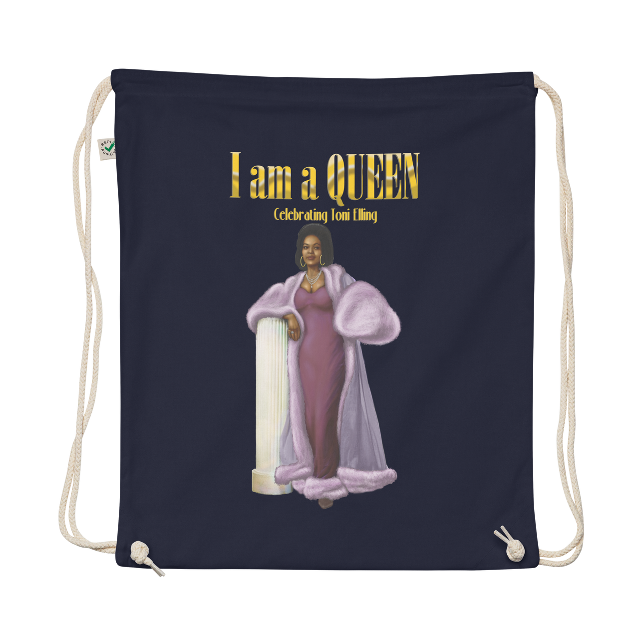 VCC  cotton drawstring bag/I am a Queen SHAVA