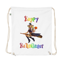 Thumbnail for Transgender Halloween Organic cotton drawstring bag-Trans Pride LGBT Halloween/Happy HalloQueer SHAVA