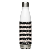 Thumbnail for Reusable White Stainless Steel Water Bottle Gothic Halloween, Halloween All Over Print Water Bottle/Trick or treat SHAVA