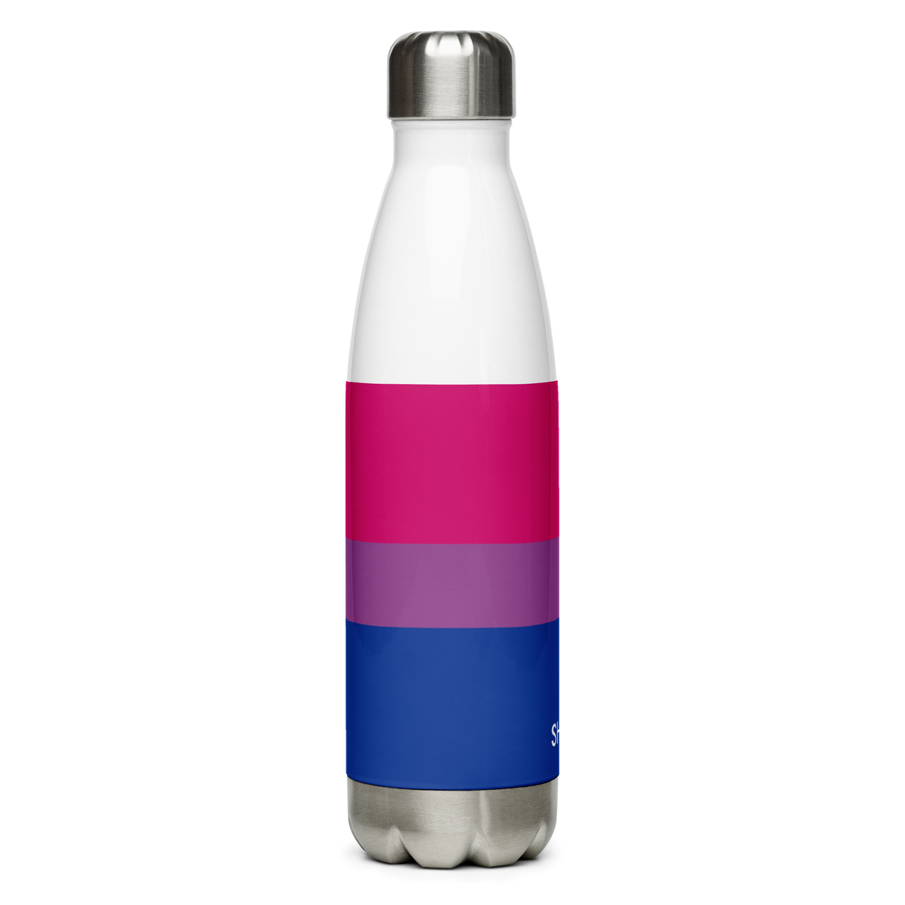 Bisexual Flag LGBTQ Stainless Steel Water 17oz Bottle SHAVA