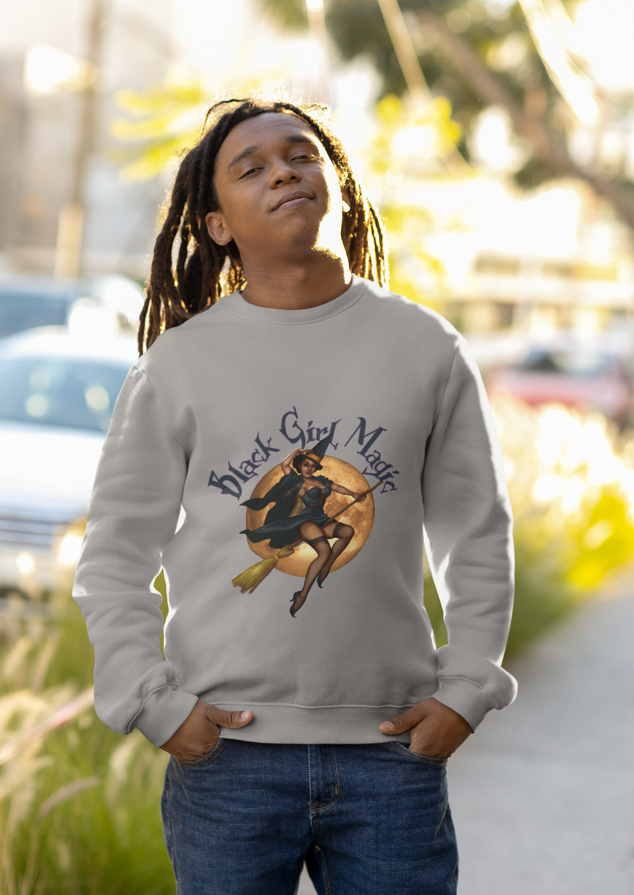 Halloween/Unisex Sweatshirt/Black Girl Magic SHAVA