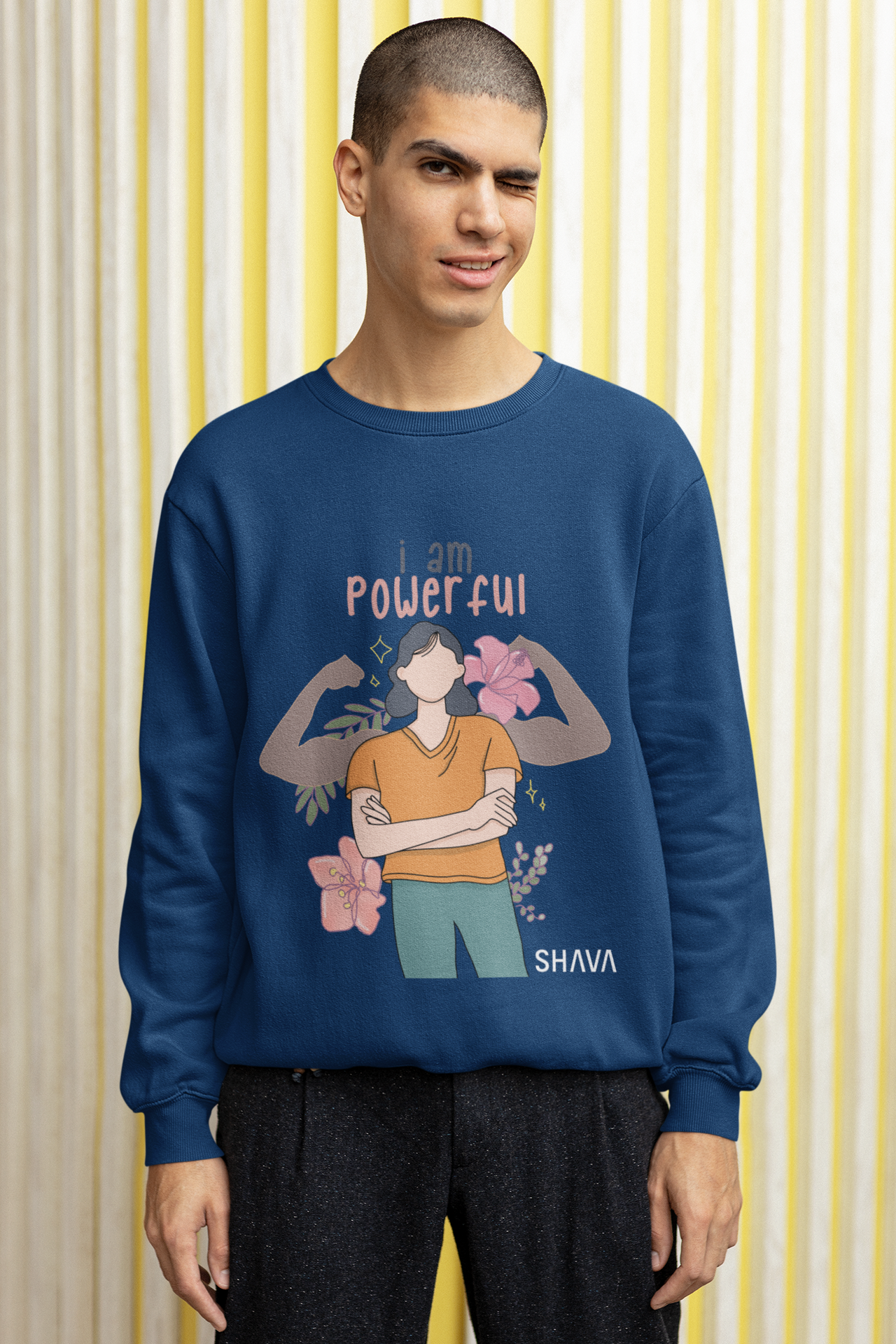 Affirmation Feminist Pro Choice Sweatshirt Women’s Size – I Am Powerful Printify