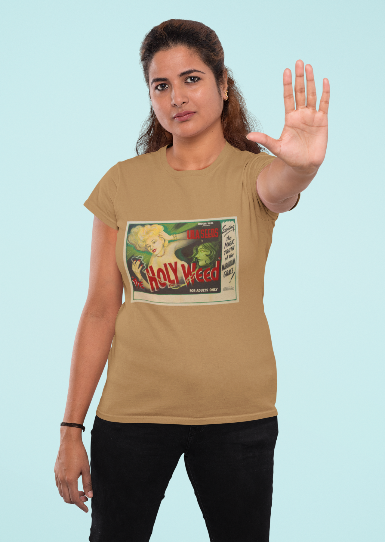 VCC  Women's T-shirts  All Over Print T-Shirt Dress / Holy Weed Printify