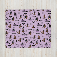 Thumbnail for Halloween Throw Blanket, Halloween All Over Print Throw Blanket/That Witch SHAVA