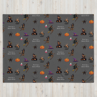 Thumbnail for Halloween Throw Blanket, Halloween All Over Print Throw Blanket/Don't be a Basic Witch SHAVA