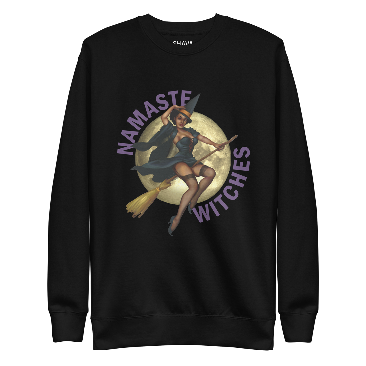 Halloween/Unisex Sweatshirt/Namaste Witches SHAVA