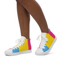 Thumbnail for Pansexual Flag LGBTQ High Top Canvas Shoes Women’s Size SHAVA