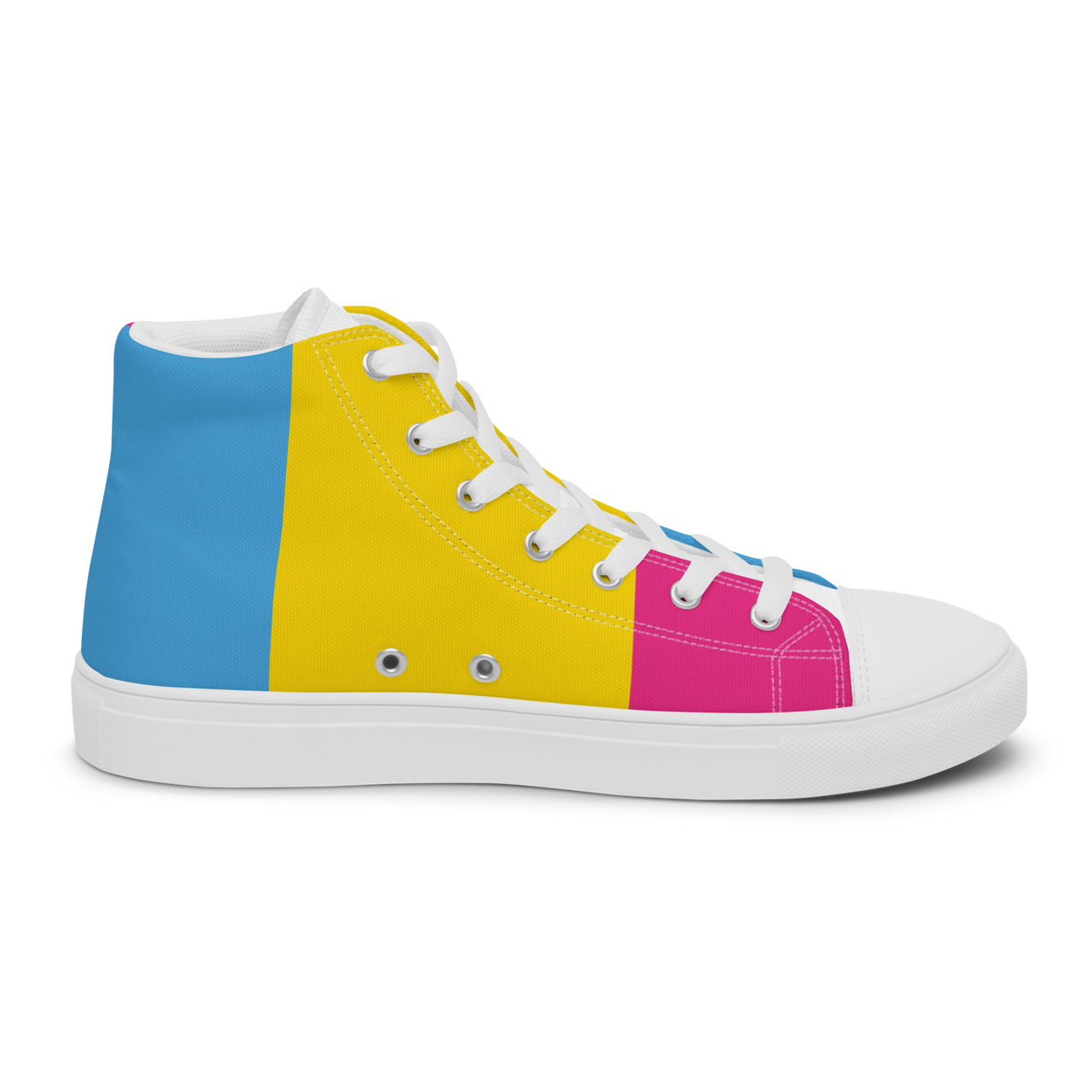 Pansexual Flag LGBTQ High Top Canvas Shoes Women’s Size SHAVA