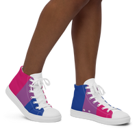 Thumbnail for Bisexual Flag LGBTQ High Top Canvas Shoes Women’s Size SHAVA